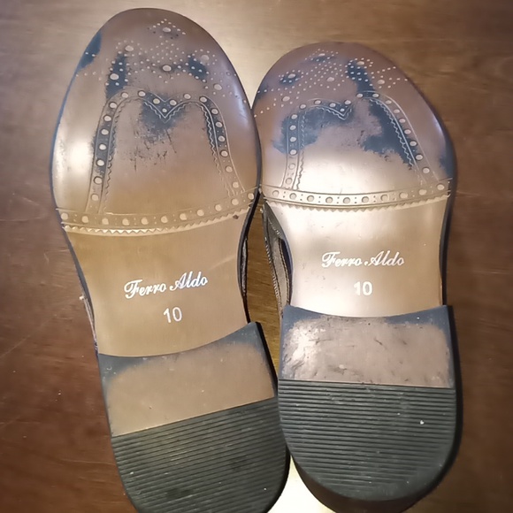 Men's Ferro Aldo Casual Plaid Brogue Oxford Casual Leather or Dress Shoe… - Picture 7 of 7